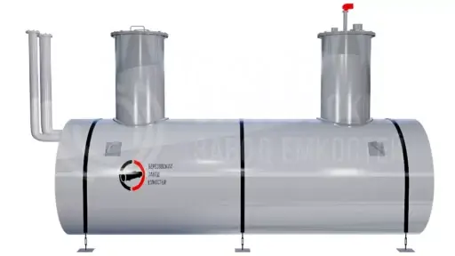 Резервуар горизонтальный стальной подземный двустенный РГСПД 60